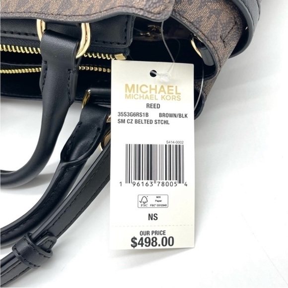 Michael Kors Reed Small Satchel
Crossbody Bag Brown/Black - Picture 10 of 10